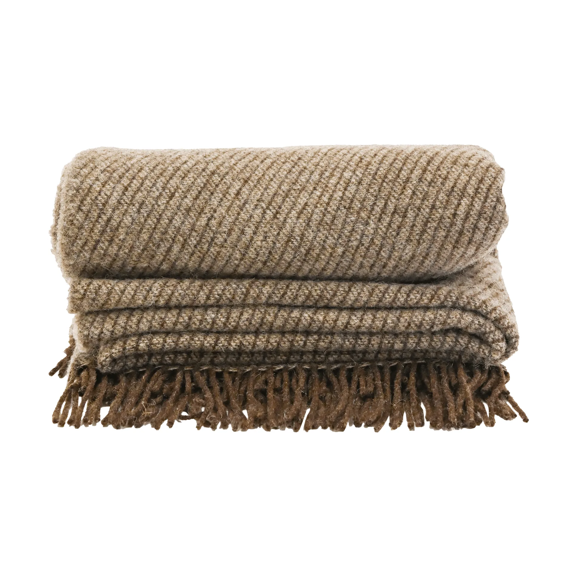 Ulli plaid 130x170 cm, Bruin gestreept Sagaform