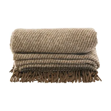 Ulli plaid 130x170 cm - Bruin gestreept - Sagaform