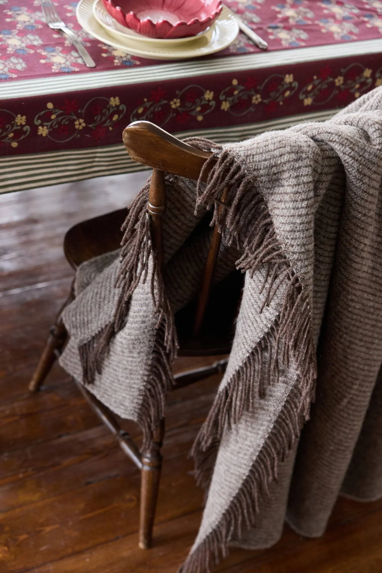 Ulli plaid 130x170 cm, Bruin gestreept Sagaform