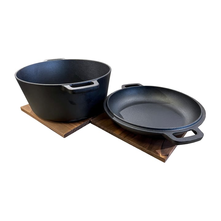 Gietijzeren braadpan met deksel - Ø26 cm - Satake