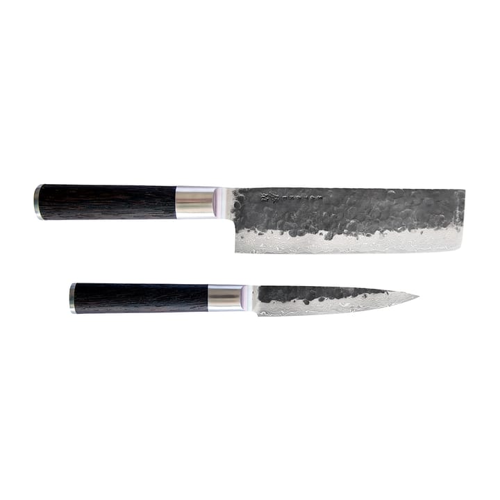 Kuro Nakiri 18 cm met Petty 11 cm - 2-delig - Satake