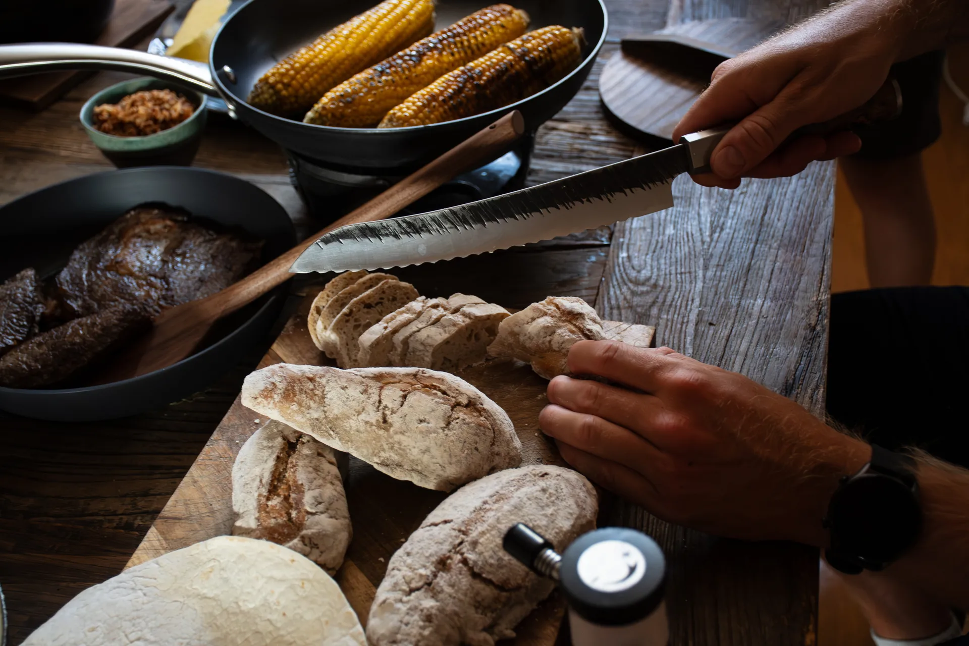 Satake Ame broodmes, 23 cm Satake