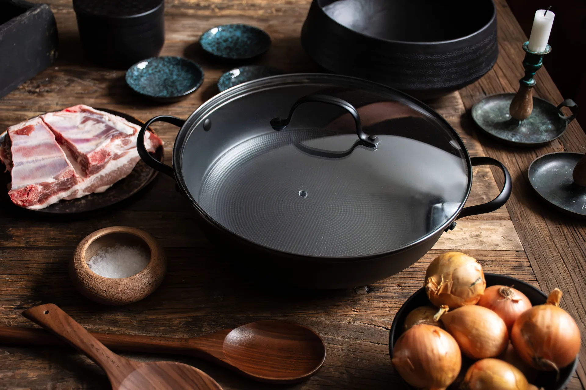 Satake braadpan lichtgewicht gietijzer keramische coating, 30 cm Satake