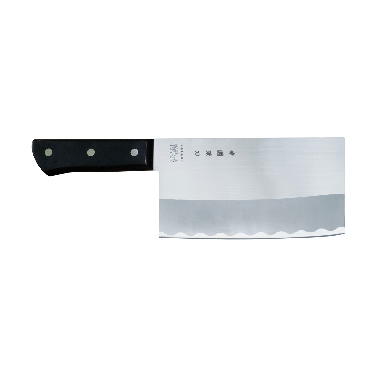 Satake Chopper Chinees koksmes 30,5 cm Zwart | Scandinavisch Interieur | Koksmessen | Zilverkleurig