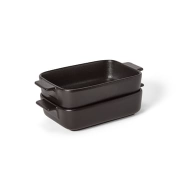 Satake ovenschaal porselein zwart 2-pack - 19 cm - Satake