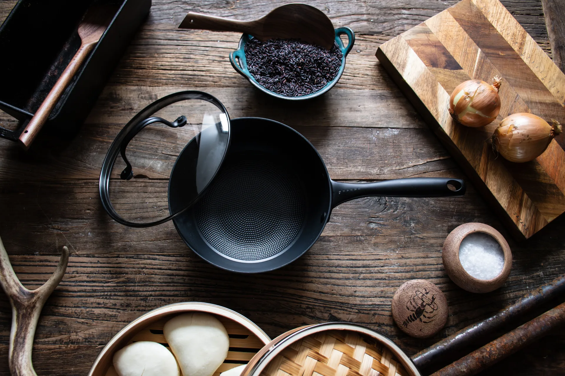 Satake sauteerpan van lichtgewicht gietijzer, 20 cm Satake