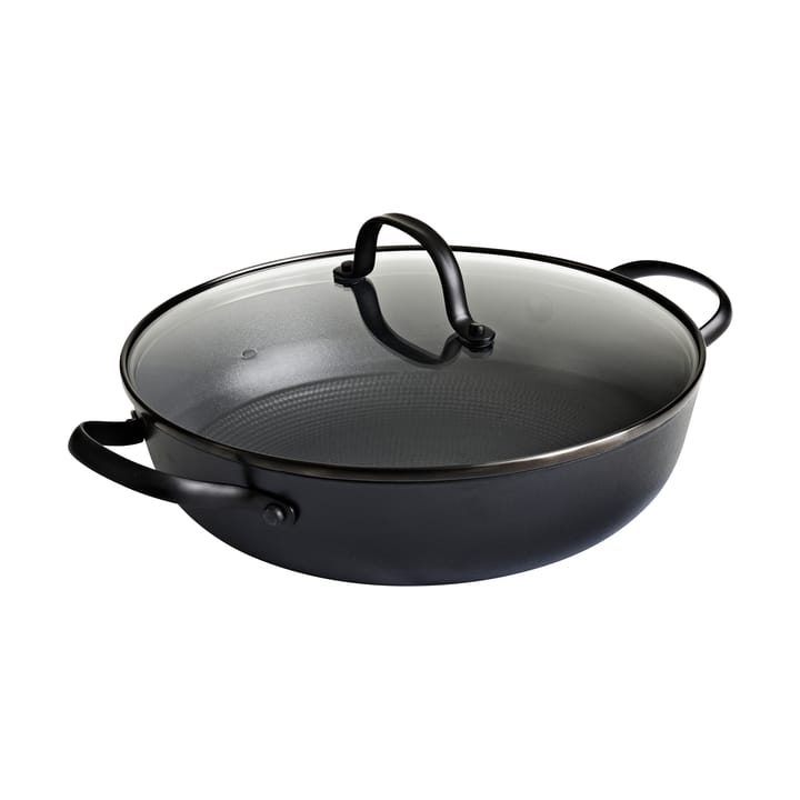 Satake sauteerpan van lichtgewicht gietijzer met glazen deksel - 26 cm - Satake