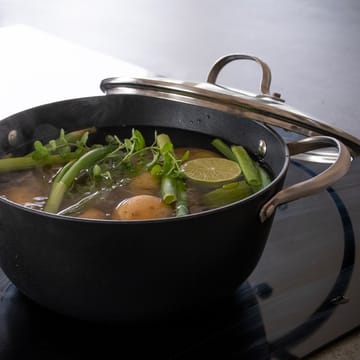 Satake sauteersteelpan met glazen deksel 2-delig - 4 L - Satake