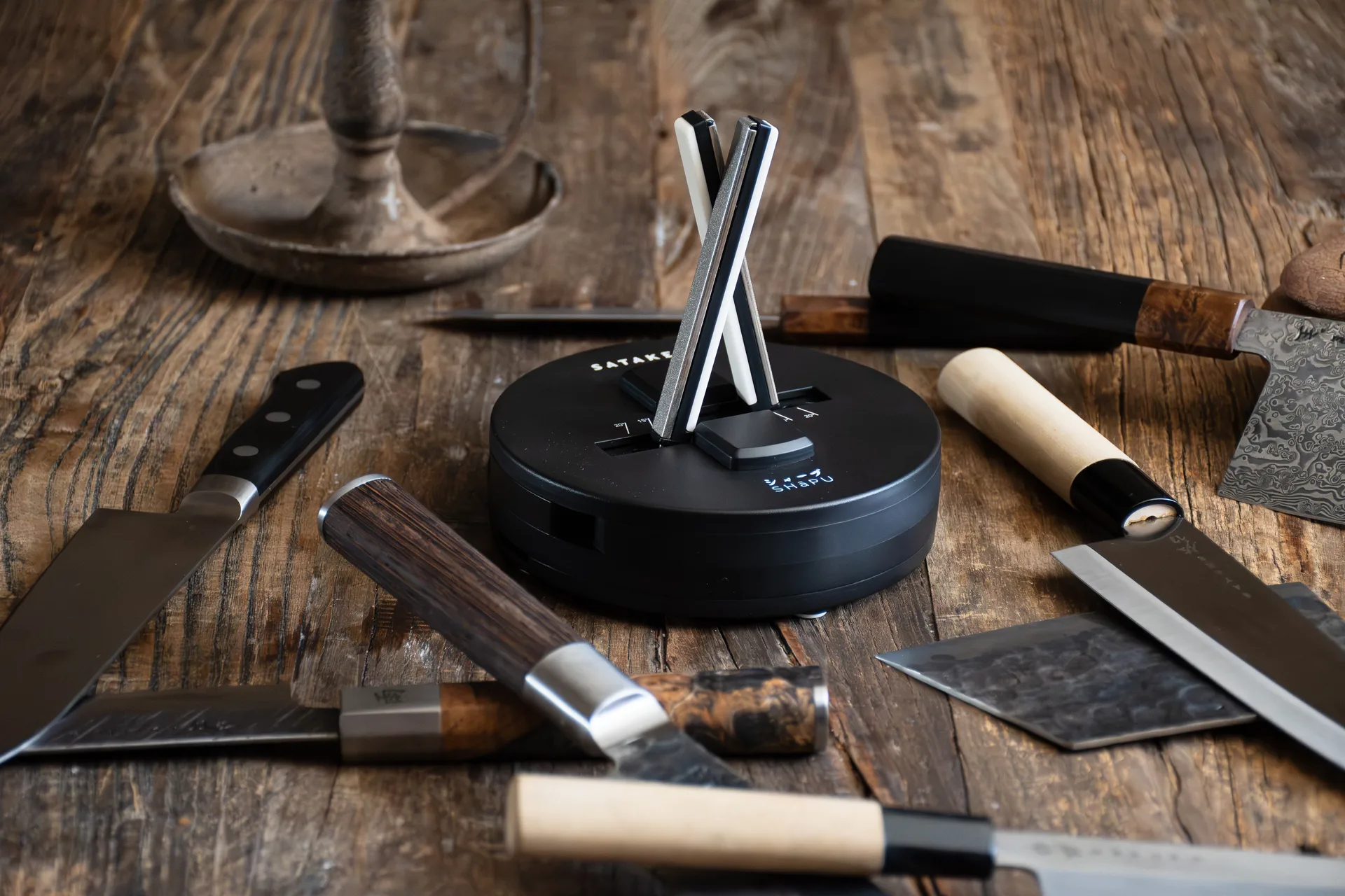 Satake Shapu messenslijper 14,2 cm, Zilverkleurig Satake