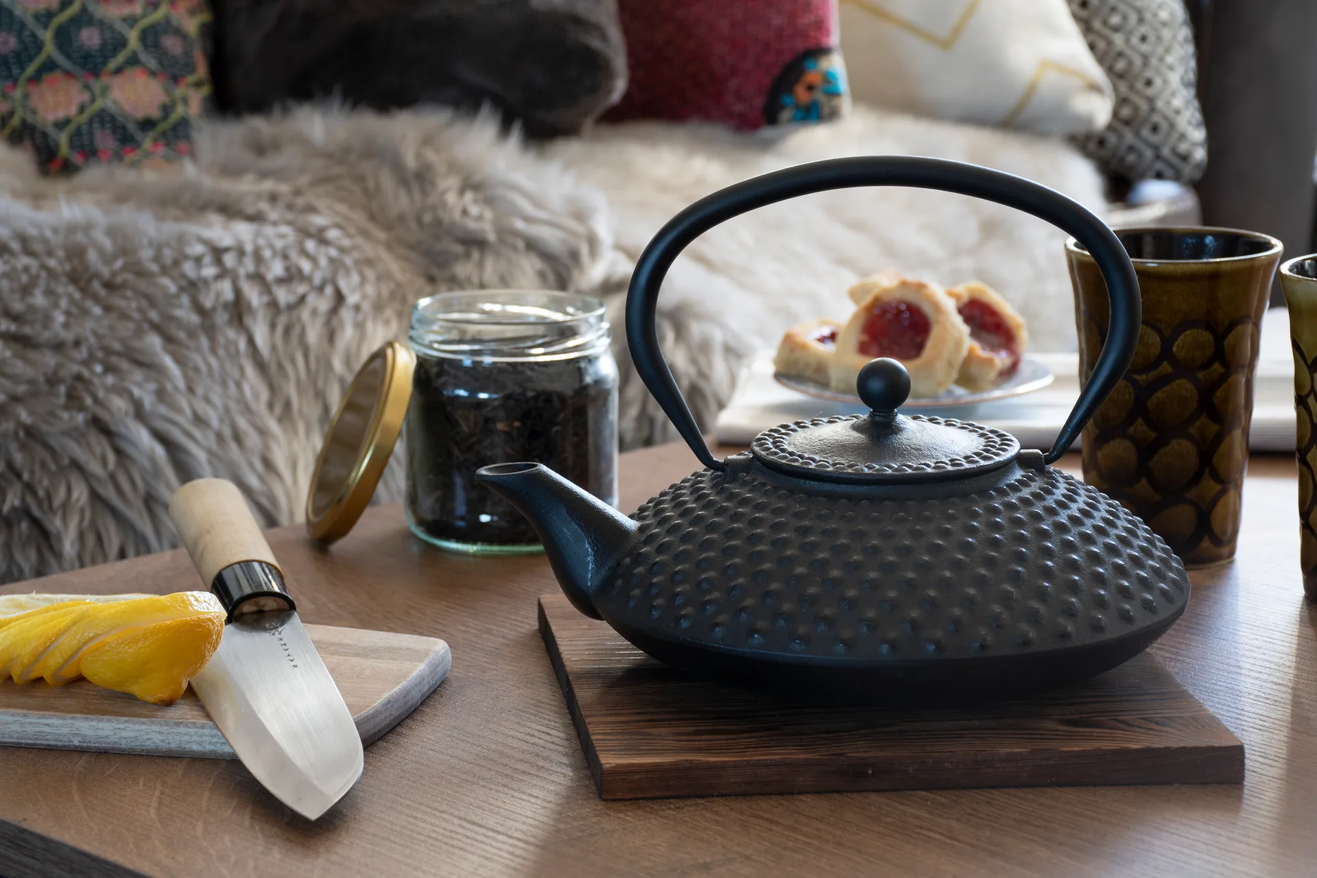 Satake theekan ovaal 1,2 l, Zwart Satake