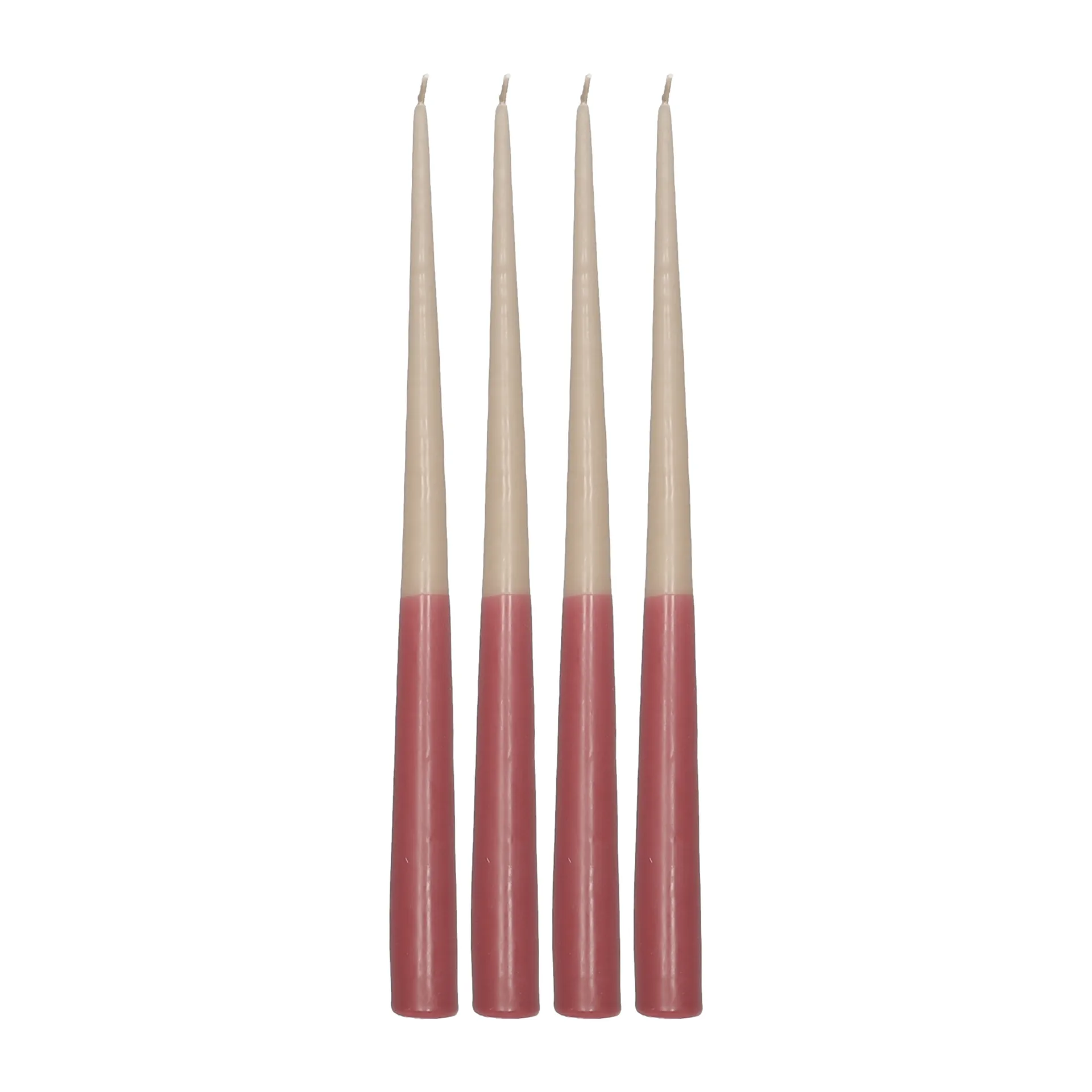 Affinity dinerkaars tweekleurig 4-pack 32cm, Beige-red Scandi Essentials