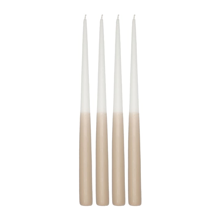 Affinity dinerkaars tweekleurig 4-pack 32cm - White-sand - Scandi Essentials