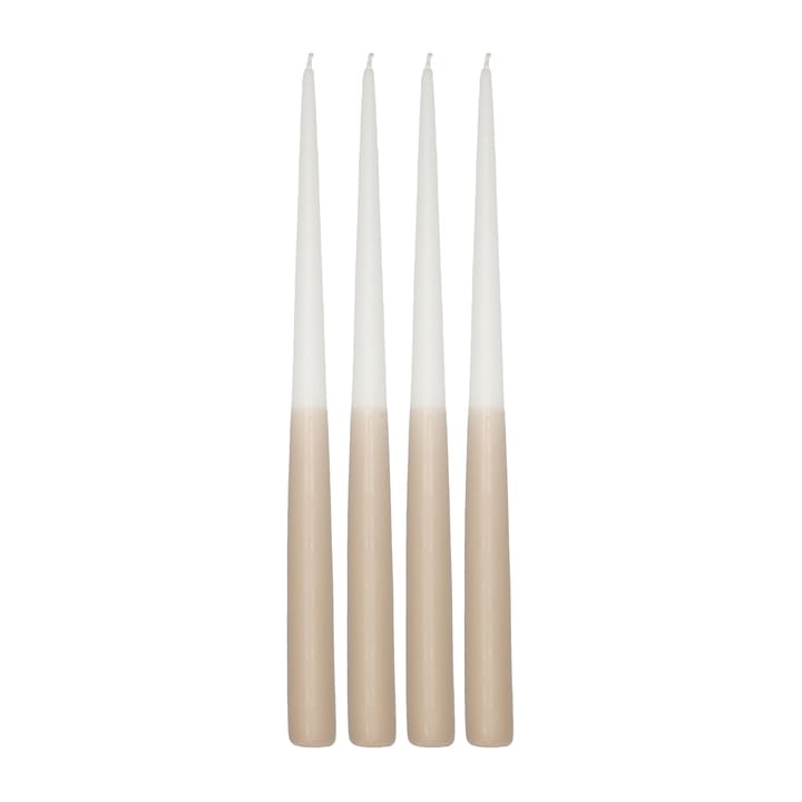 Affinity dinerkaars tweekleurig 4-pack 32cm - White-sand - Scandi Essentials