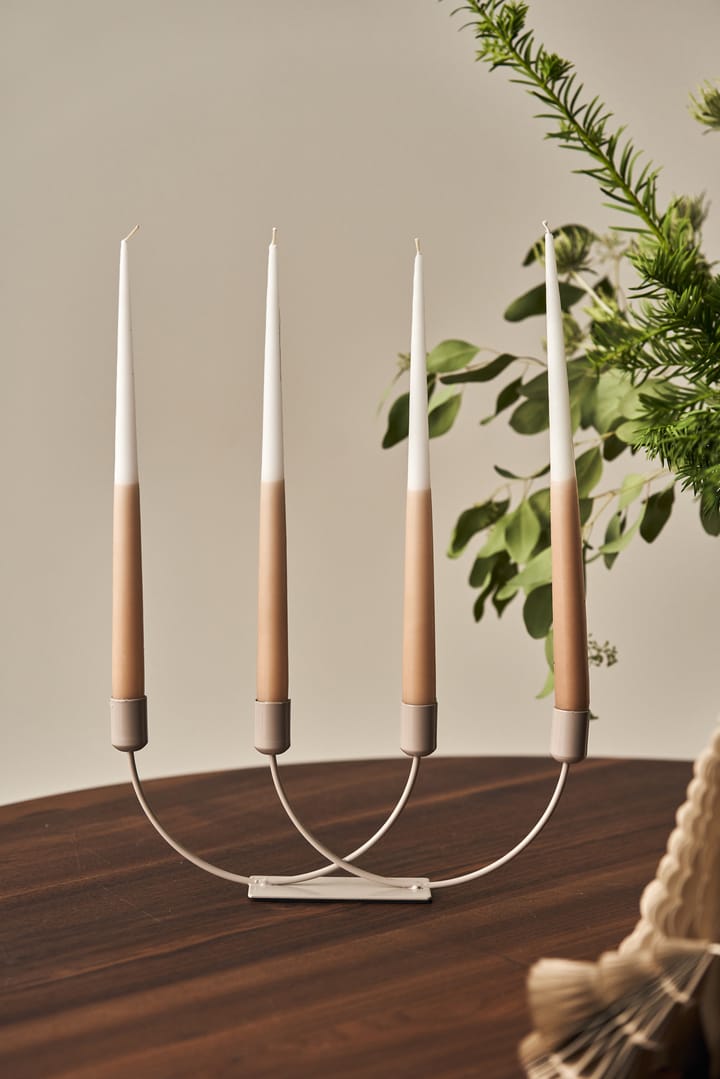 Affinity dinerkaars tweekleurig 4-pack 32cm, White-sand Scandi Essentials