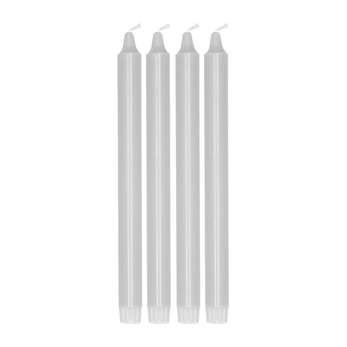 Scandi Essentials Ambiance dinerkaarsen 4-pack 27 cm Icy Grey