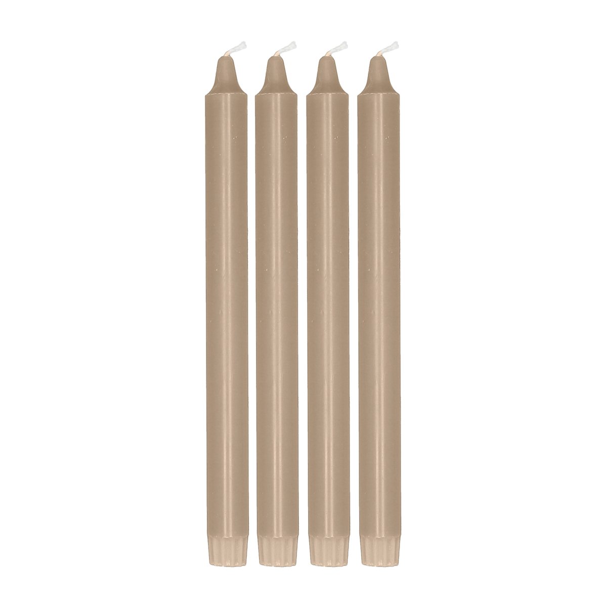 Scandi Essentials Ambiance dinerkaarsen 4-pack 27 cm Sand