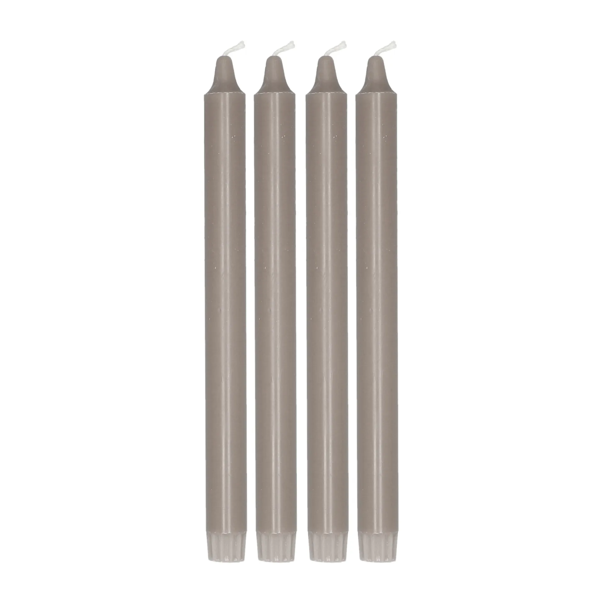 Ambiance dinerkaarsen 4-pack 27 cm, Taupe Scandi Essentials