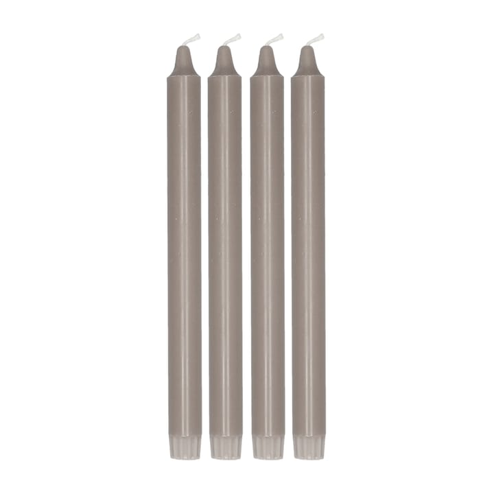 Ambiance dinerkaarsen 4-pack 27 cm - Taupe - Scandi Essentials