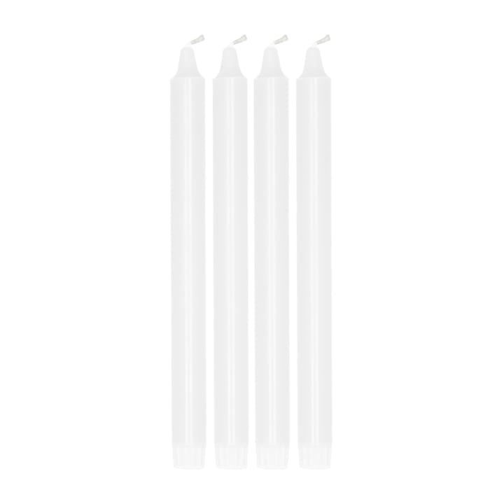 Ambiance dinerkaarsen 4-pack 27 cm - White - Scandi Essentials