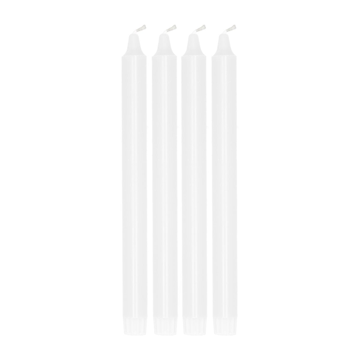 Scandi Essentials Ambiance dinerkaarsen 4-pack 27 cm White