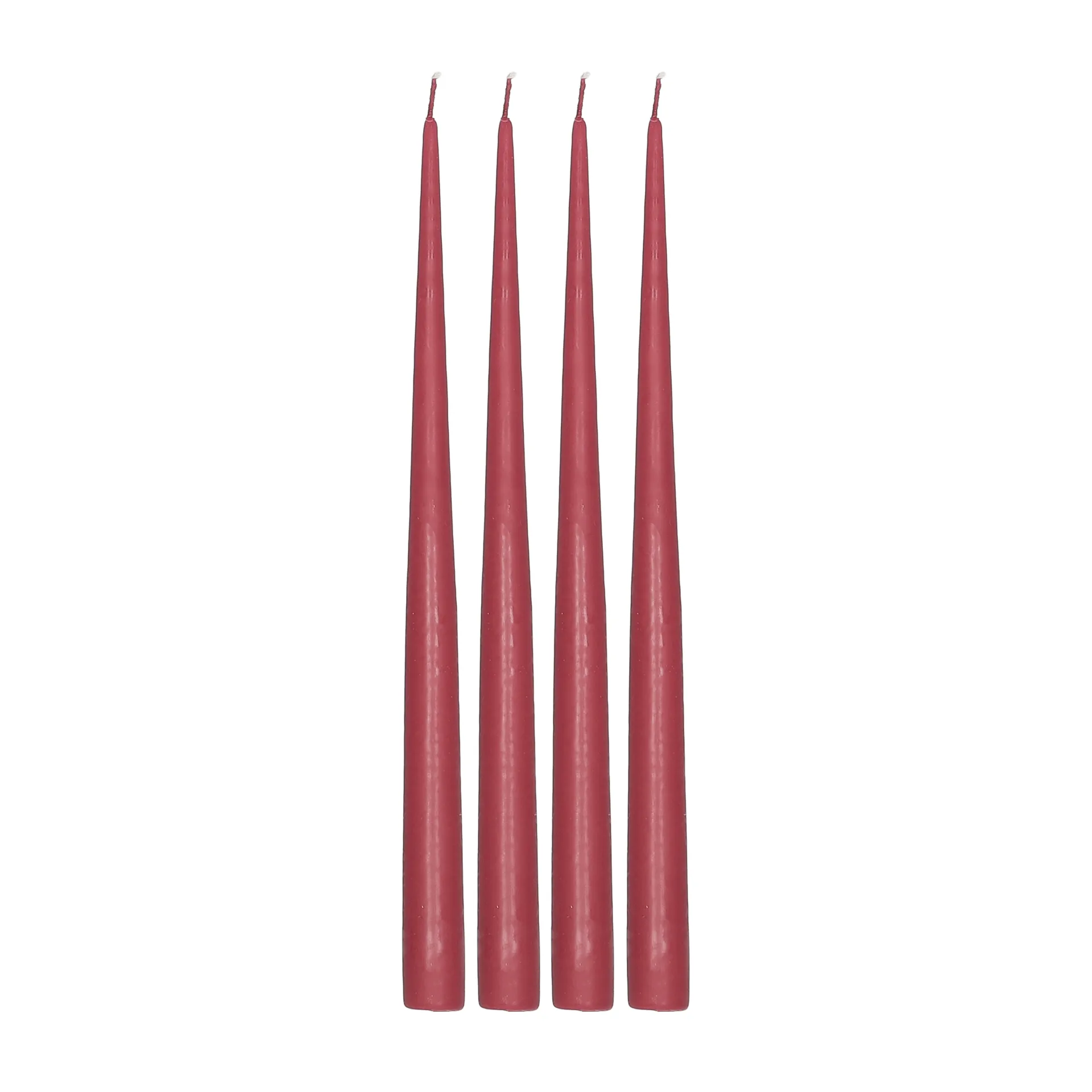 Atmosphere dinerkaarsen 4-pack 32 cm, Dark red Scandi Essentials