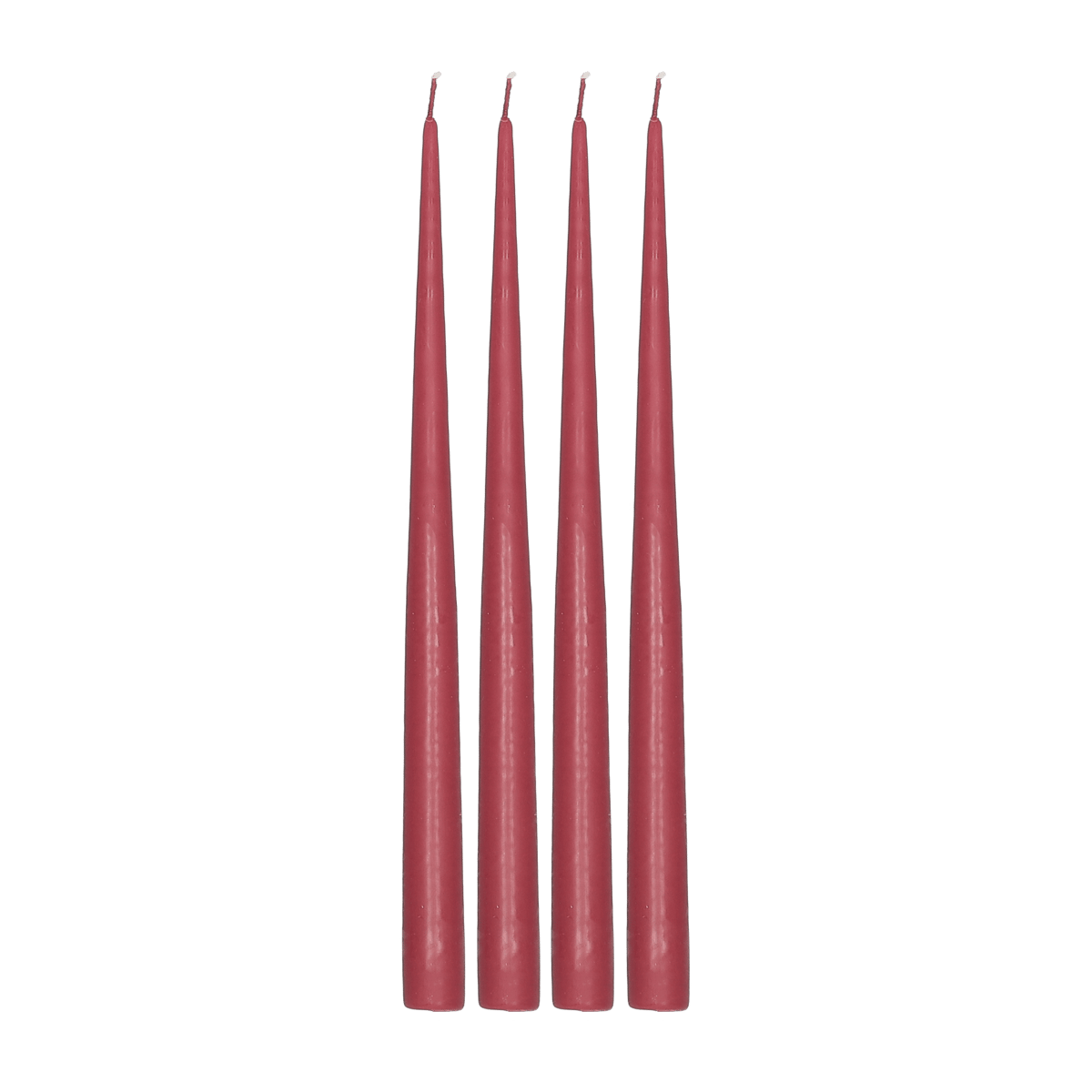 Scandi Essentials Atmosphere dinerkaarsen 4-pack 32 cm Dark red