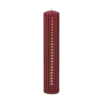 Awaiting adventskaars - Deep wine, 25 cm - Scandi Essentials