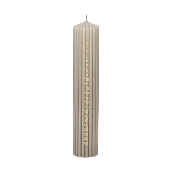 Awaiting adventskaars - Linen, 25 cm - Scandi Essentials
