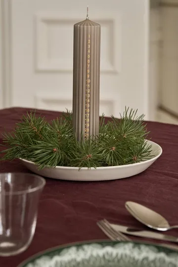 Awaiting adventskaars - Linen, 25 cm - Scandi Essentials