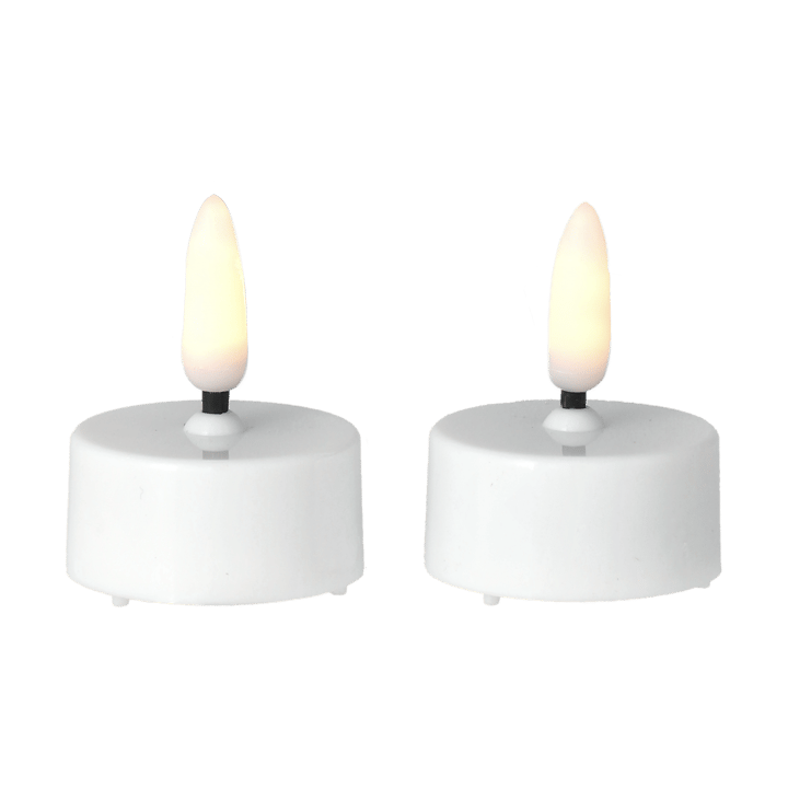 Bright waxinelichtjes led Ø3,8 cm 2-pack - White - Scandi Essentials