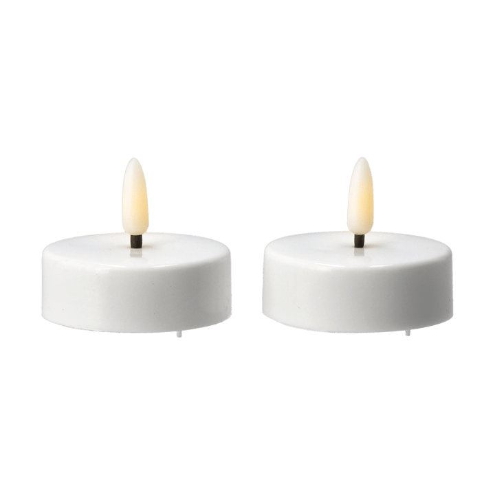 Bright waxinelichtjes led Ø5,8 cm 2-pack - White - Scandi Essentials