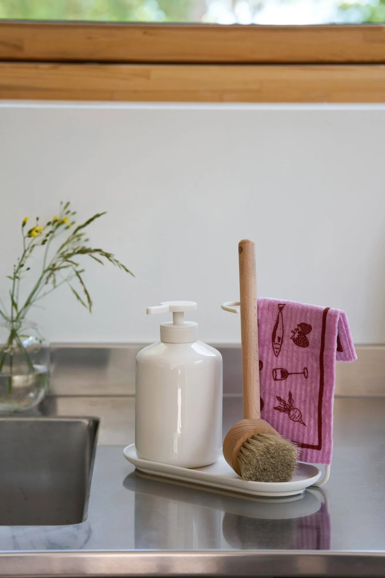 Daily vaatdoek met patroon, Roze, 3-pack Scandi Essentials