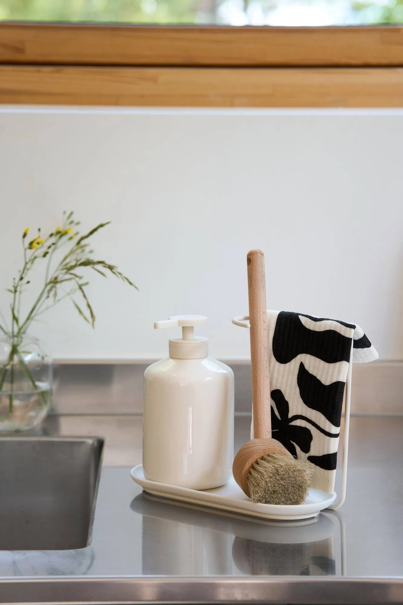 Daily vaatdoek met patroon, Wit, 3-pack Scandi Essentials