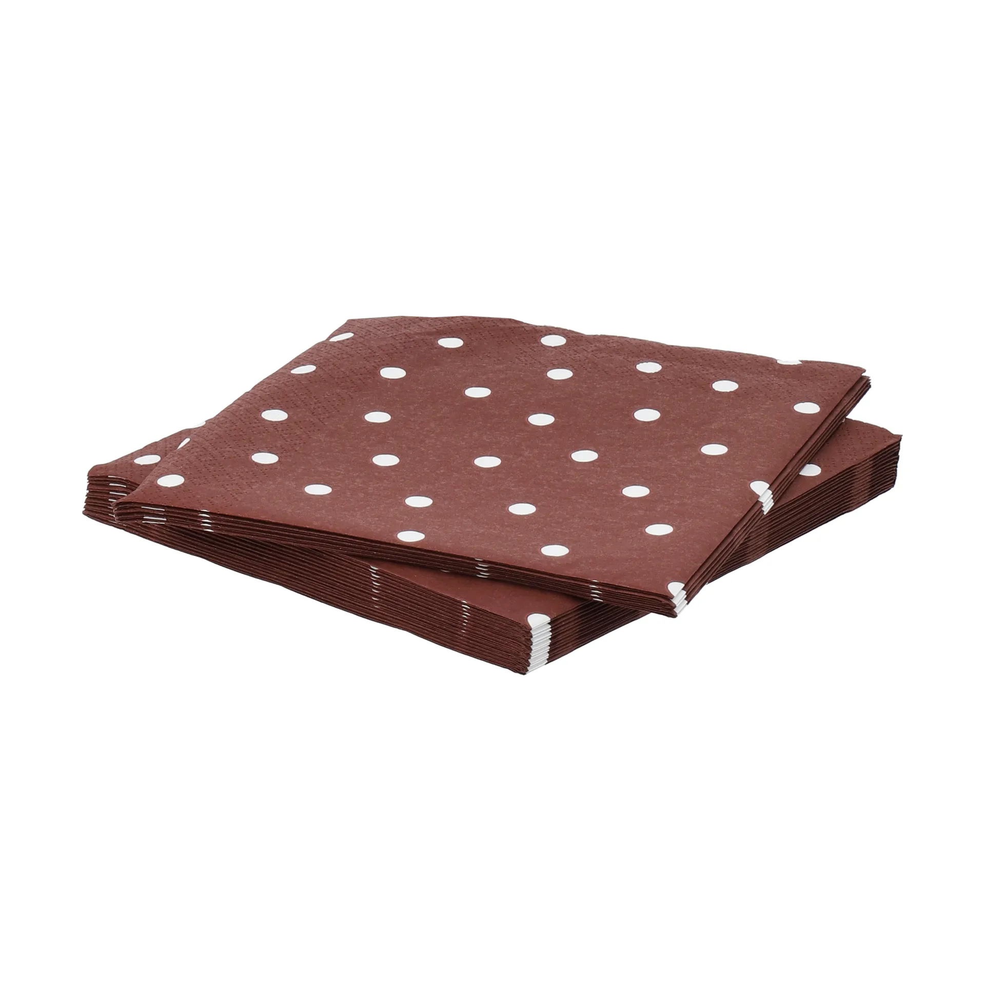 Fine dots papieren servet, wijnrood-wit, 20-pack, 33x33 cm Scandi Essentials