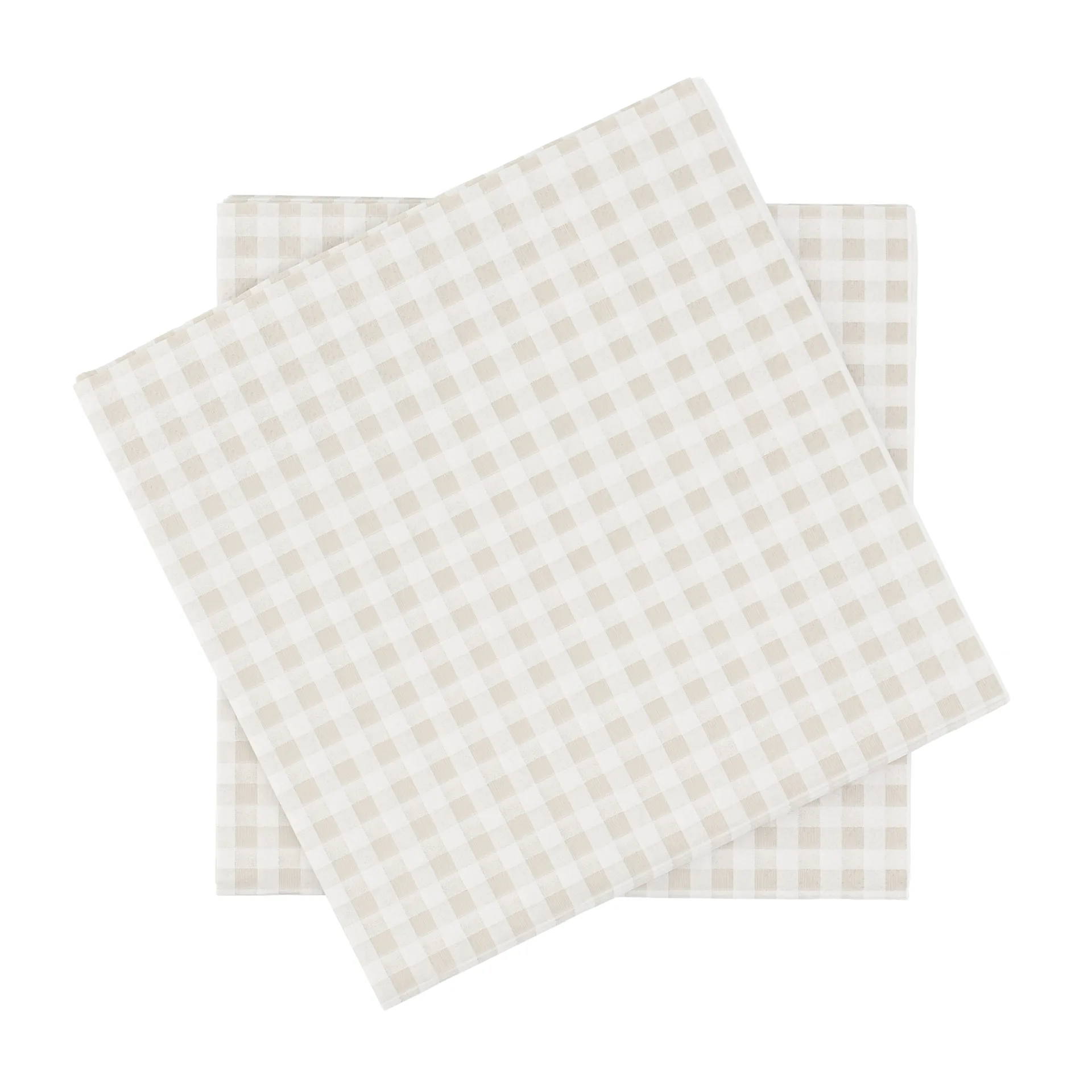 Fine grid papieren servet, Wit-beige, 20-pack, 33x33 cm Scandi Essentials