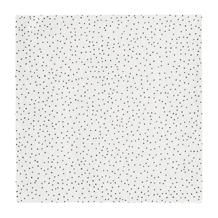 Grain servet 33x33 cm 20-pack - white-black - Scandi Essentials