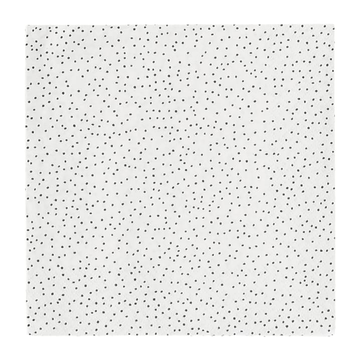 Grain servet 33x33 cm 20-pack - white-black - Scandi Essentials