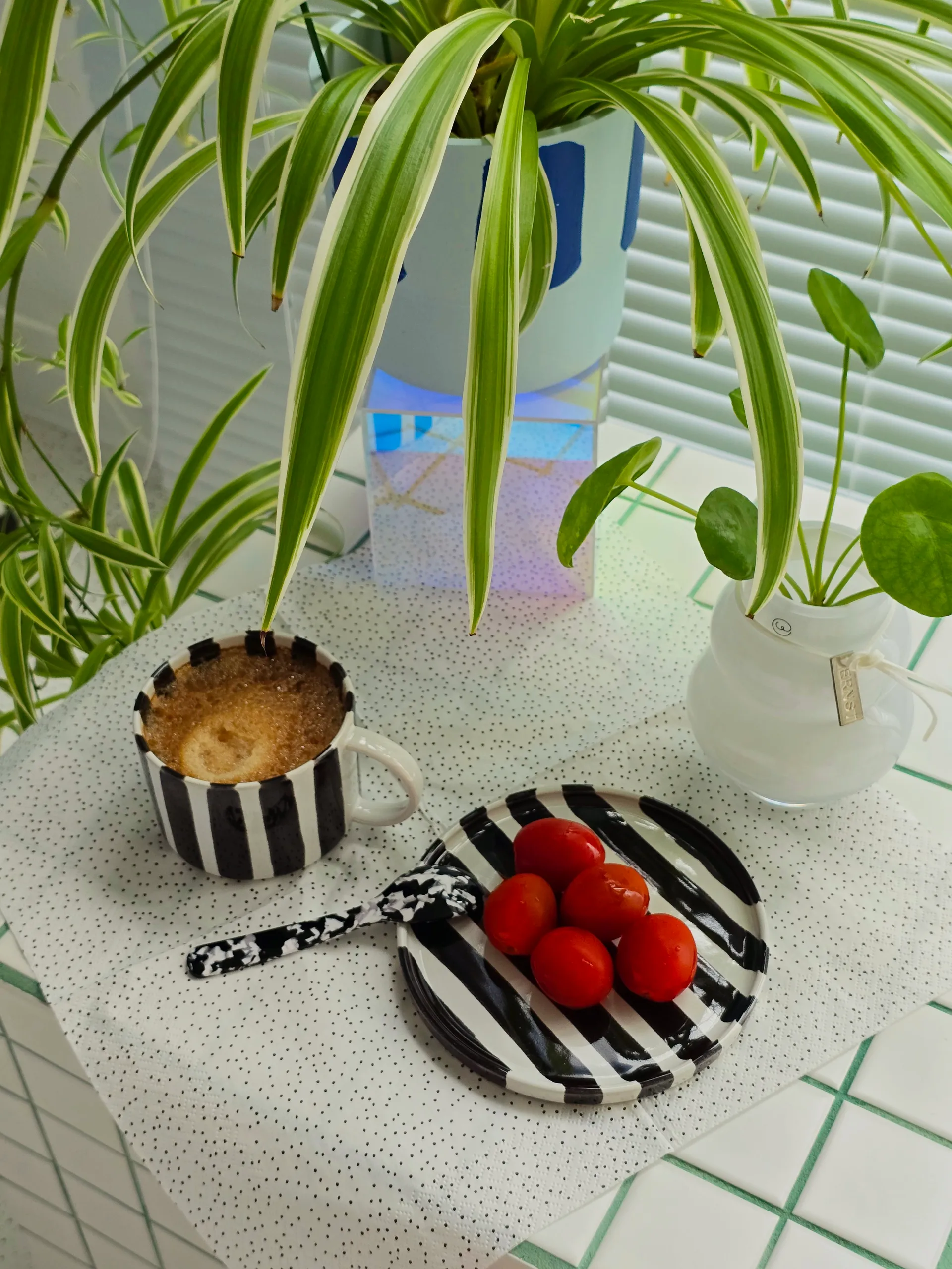 Grain servet 33x33 cm 20-pack, white-black Scandi Essentials