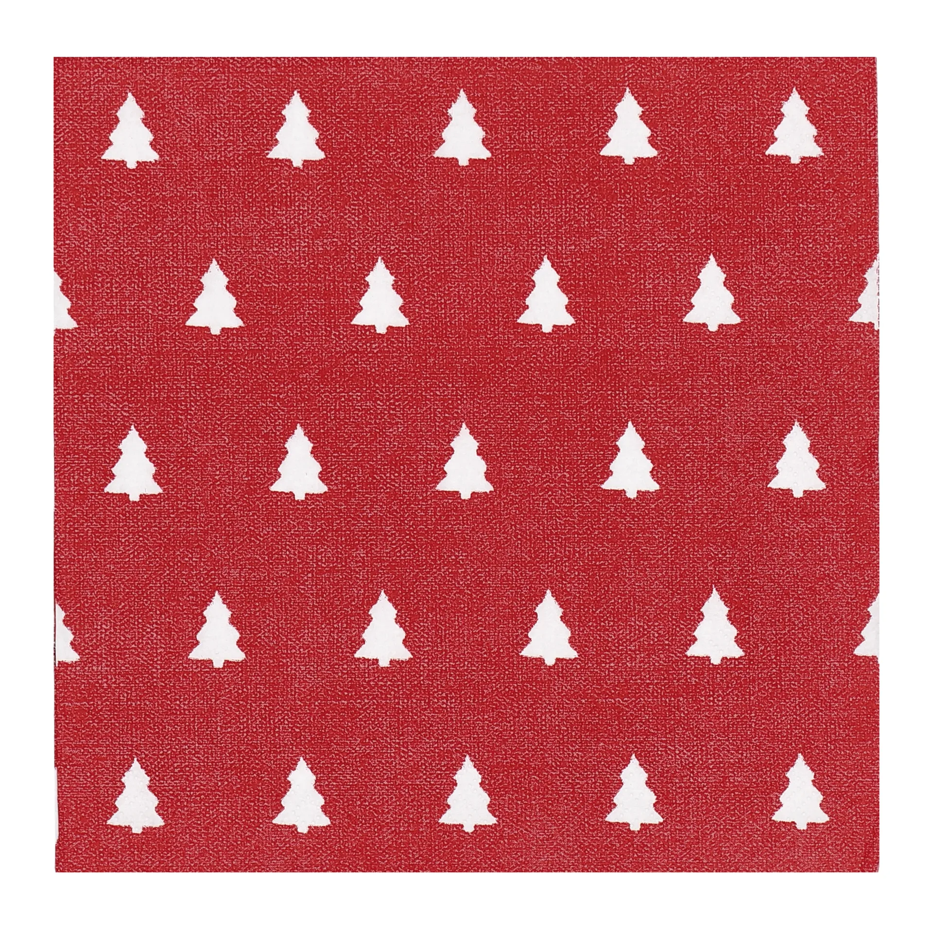 Linen trees servet 33x33 cm 20-pack, Red Scandi Essentials