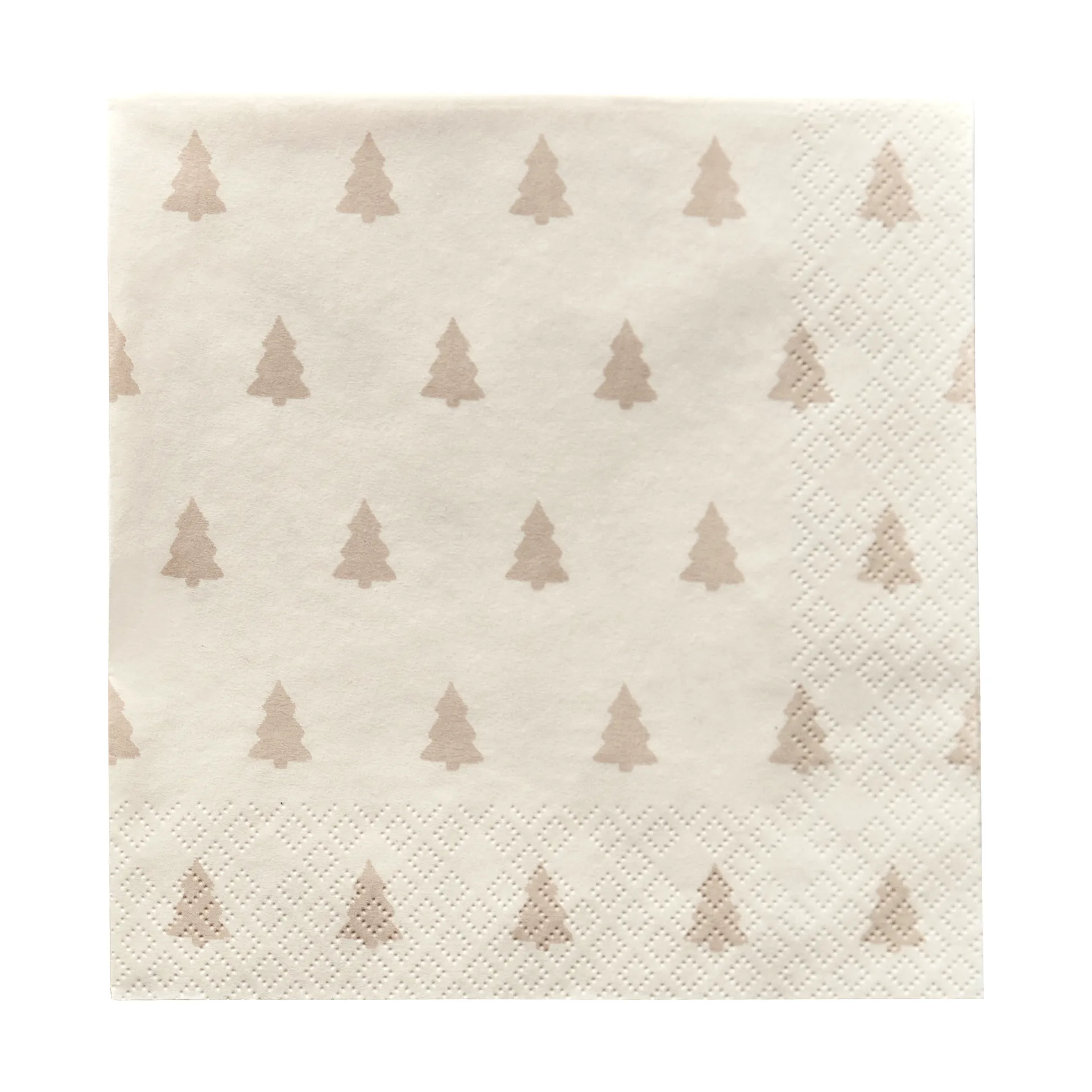 Linen trees servet 33x33 cm 20-pack, zand Scandi Essentials