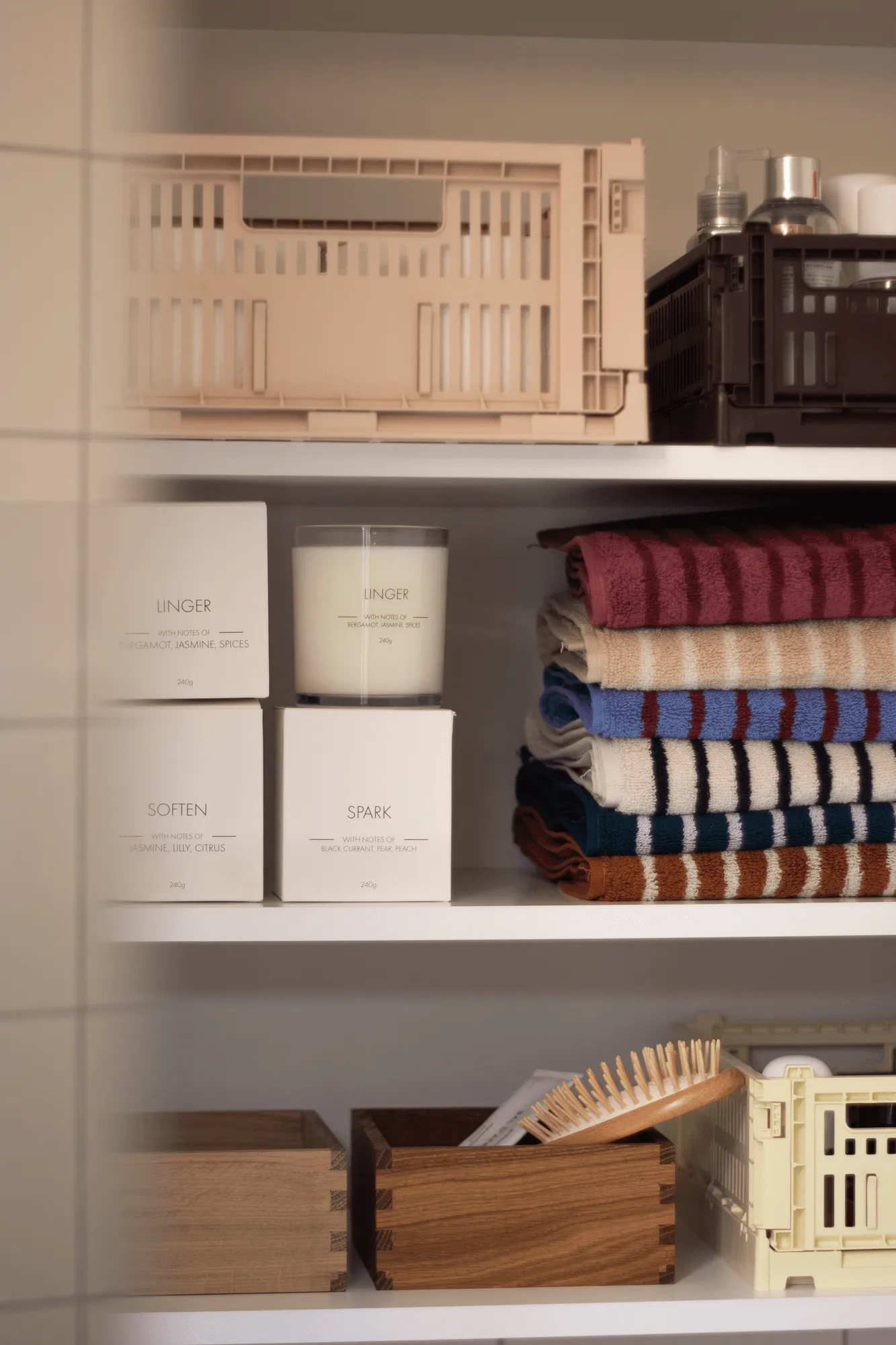 Linger geurkaars, 260 g Scandi Essentials