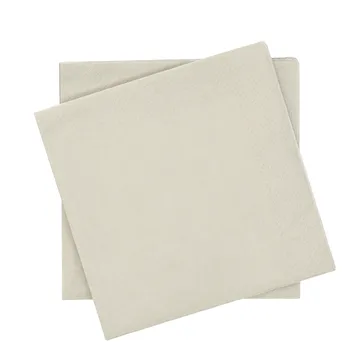 Plain papieren servet - Beige, 20-pack, 40x40 cm - Scandi Essentials
