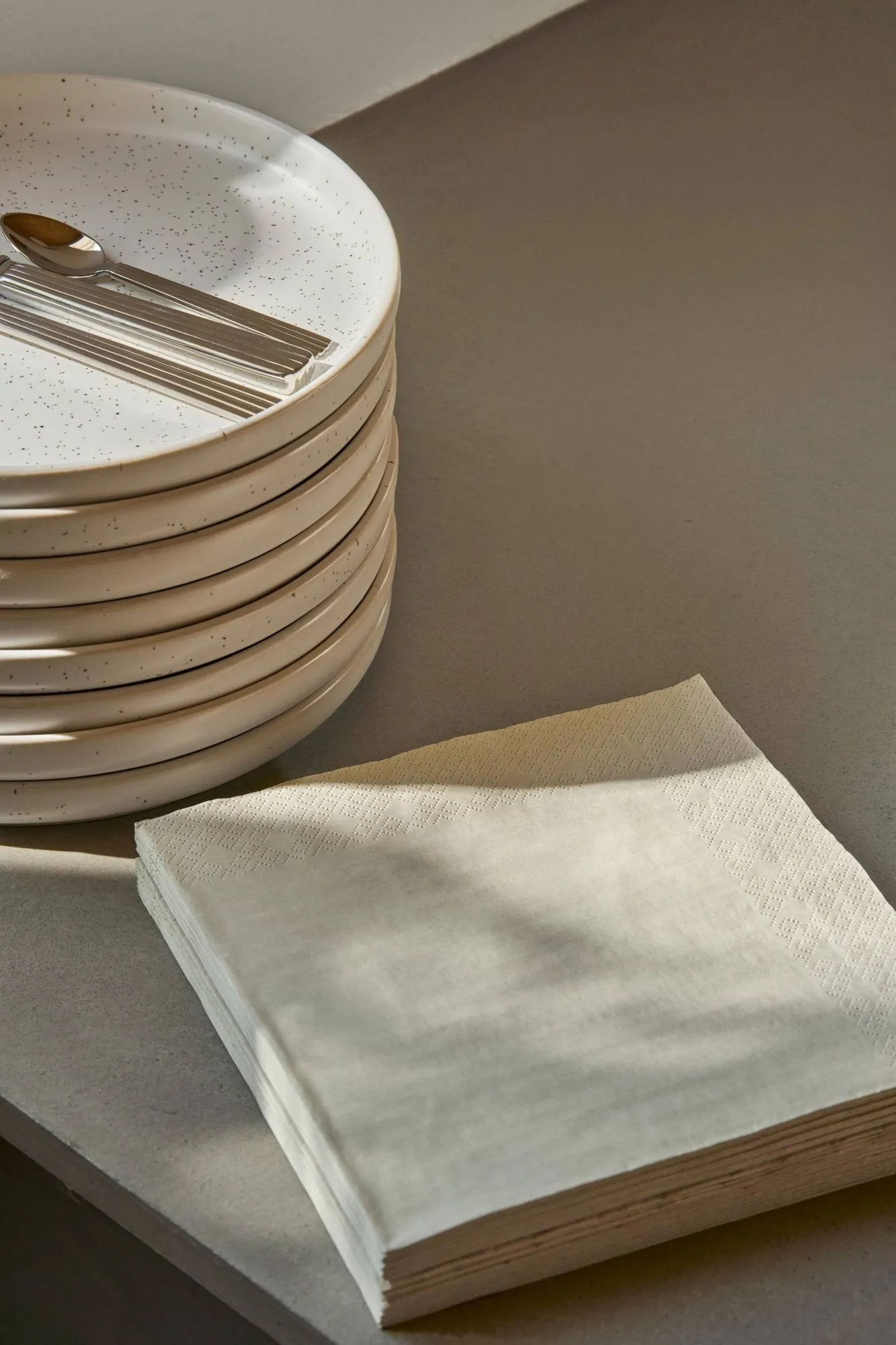 Plain papieren servet, Beige, 20-pack, 40x40 cm Scandi Essentials