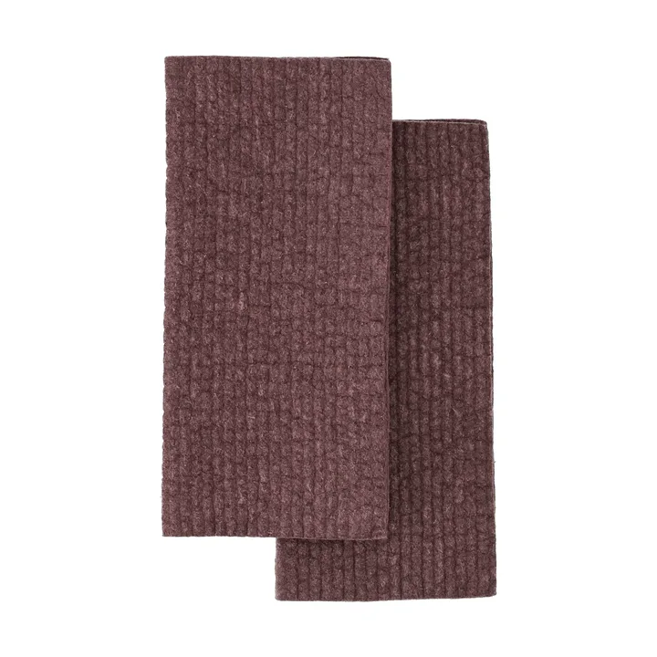 Rinse vaatdoekje - Burgundy, 2-pack - Scandi Essentials