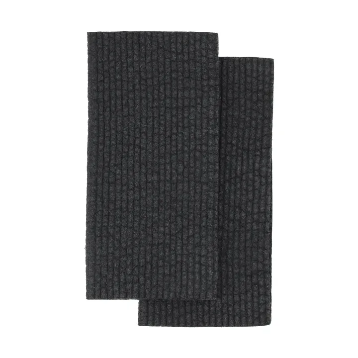 Rinse vaatdoekje - zwart, 2-pack - Scandi Essentials