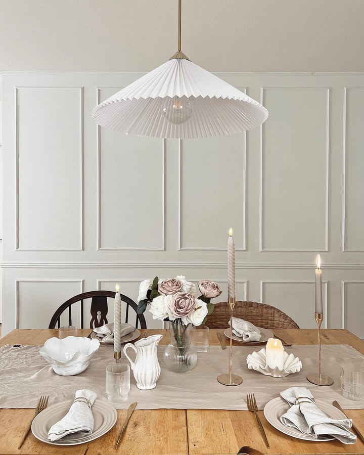 Twisted ledkaarsen 25 cm 2-pack, Beige Scandi Essentials