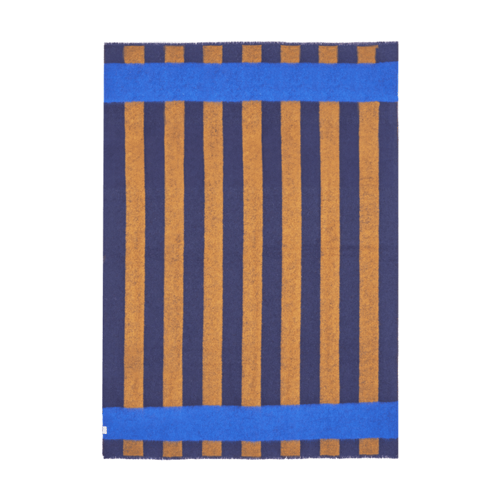 Aisles wollen plaid 130x180 cm - Blauw - Scandi Living