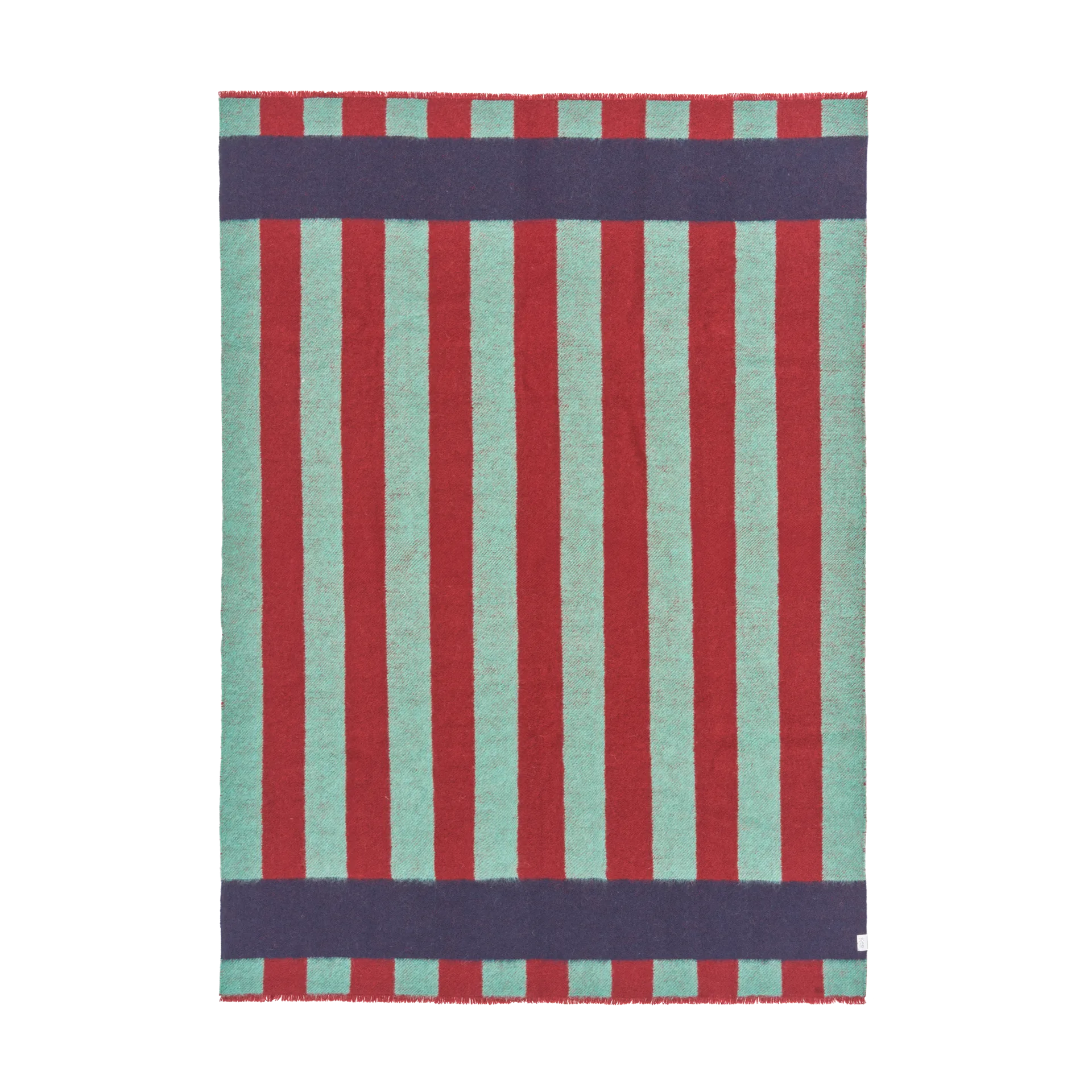 Aisles wollen plaid 130x180 cm, Groen Scandi Living