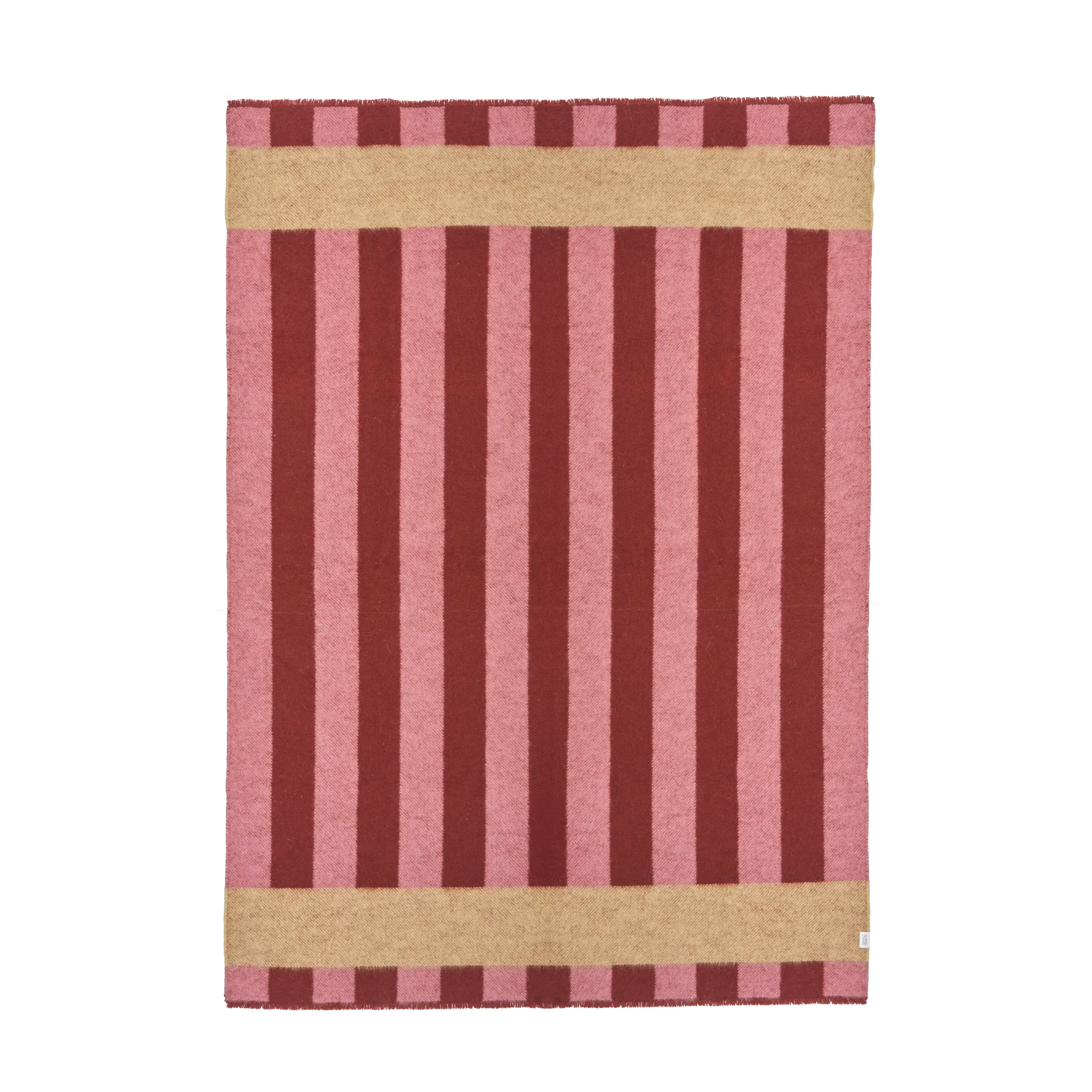 Aisles wollen plaid 130x180 cm, Rood Scandi Living