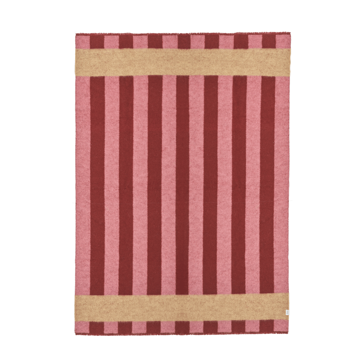 Aisles wollen plaid 130x180 cm - Rood - Scandi Living